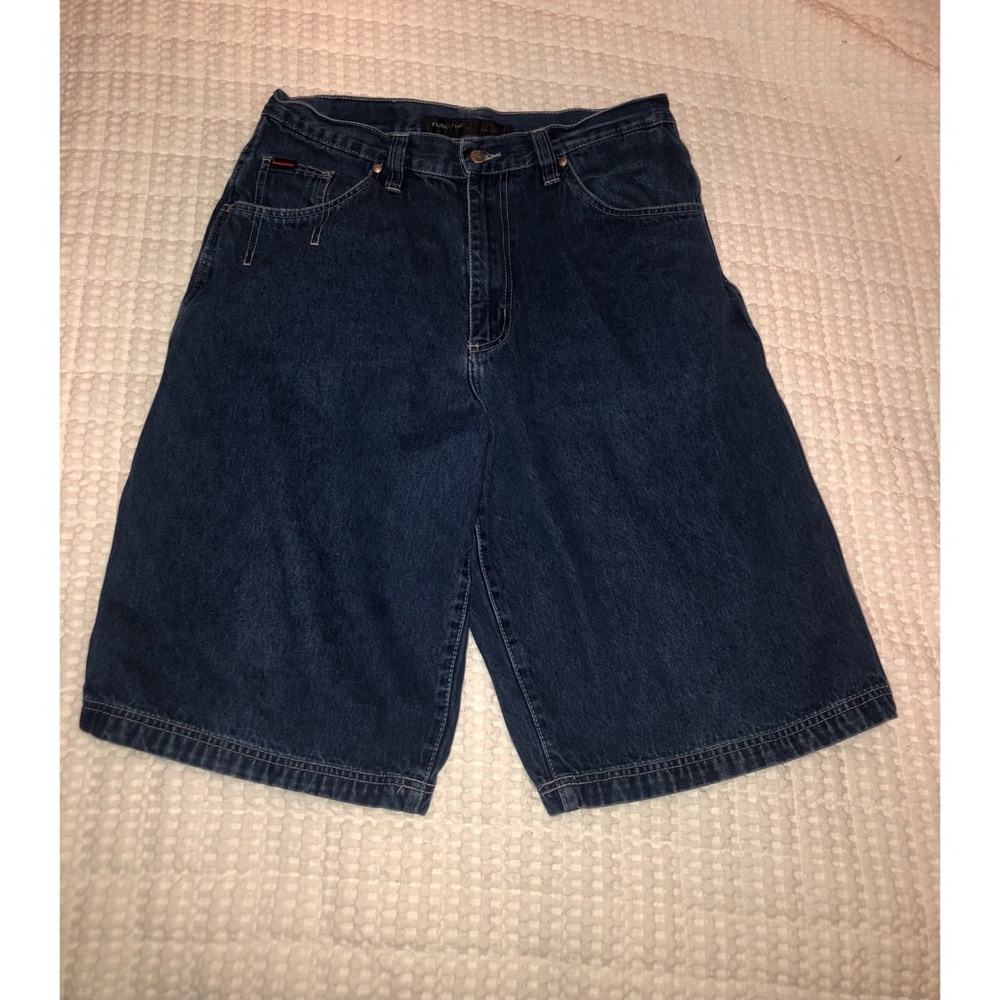 Y2K FUBU Dark Wash Jean Shorts